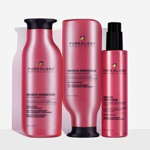 Pureology Smooth Perfection Anti Frizz Shampoo and Conditioner AND SMOOTH LOTION